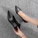 MTX 357-8 Flight Attendant High Heel Women 2025 New Pointed Toe Stiletto Profeional Single Work Formal Black Leather_vogvips.com