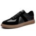 Retro Leather Color Matching Platform Casual Sports Board Shoes Dexun Flying Weaving Matte Platform Men's Shoes_vogvips.com
