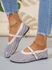 2025 Sprig Summer New Roud Toe Oe-Strap Shallow Mouth Sigle Shoes Mesh Wove Fashio Hollow Fishet Sadals For_vogvips.com