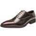 Voyage Open Edge Bead Genuine Men's New Summer Patent Three-Joint Oxford Pointed Business Formal Leather Shoes Men Soft Sole_vogvips.com