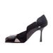 Retro Square-toed High-heeled Elegant Purple Side-cut Sandals, Simple Horsehair Patchwork Stiletto Shoes, Popular Online_vogvips.com