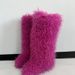 Women's Winter Imitation Fur Beach Wool Boots European And American Tall Tube 40 Long Tube 50 Snow Boots Shoes_vogvips.com