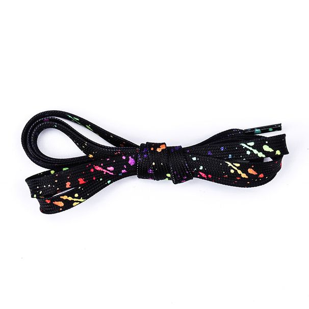Ink-splashed shoelaces Men's and women's flat fit LACES rope canvas shoes board shoes_vogvips.com
