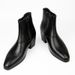 New Fashion Short Small Square Head Top Heel Men's Boots Height Boosting High Heels Men_vogvips.com