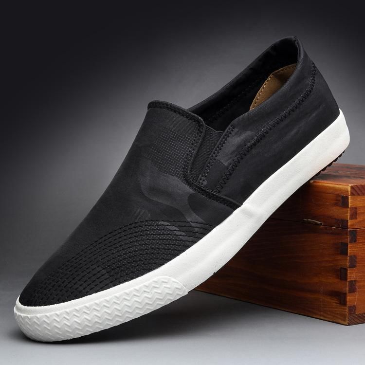 New Autumn Casual Canvas Sneakers Loafers Walking Men Shoes Slip-On Sweat-Absorbant Breathable Men Shoes Zapatos De Hombre_vogvips.com