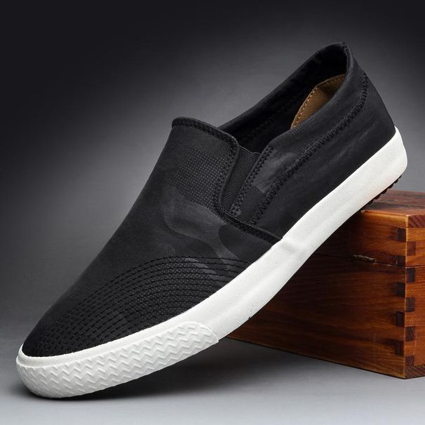 New Autumn Casual Canvas Sneakers Loafers Walking Men Shoes Slip-On Sweat-Absorbant Breathable Men Shoes Zapatos De Hombre_vogvips.com
