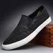 New Autumn Casual Canvas Sneakers Loafers Walking Men Shoes Slip-On Sweat-Absorbant Breathable Men Shoes Zapatos De Hombre_vogvips.com