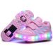Four-Wheel Walking Special Children, Smooth Roller For Boys And Girls, Transformable Wheel Shoes Children, Gir_vogvips.com