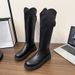 Long For Women 2025 Autumn Winter New Style Petite Over-the-Knee Versatile Thick Sole Slimming High Tube Riding Boots_vogvips.com