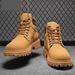 European Warm Series Martin 2025 Autumn New High-top Versatile British Style Yellow Casual Work Boots Men's Shoes_vogvips.com