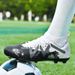 New football shoes camouflage high top broken nails professional training shoes long nails children explosive football shoes_vogvips.com