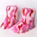 Women's Winter Fluffy Faux Fox Fur Boots Woman Plush Warm Snow Boots Luxury Footwear Girls' Furry Fashion Winter Shoe_vogvips.com