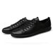 Hollow Board Shoes Men's Velvet Cotton Cowhide, Soft-soled Casual Men's Shoes Breathable Low-top White Shoes_vogvips.com