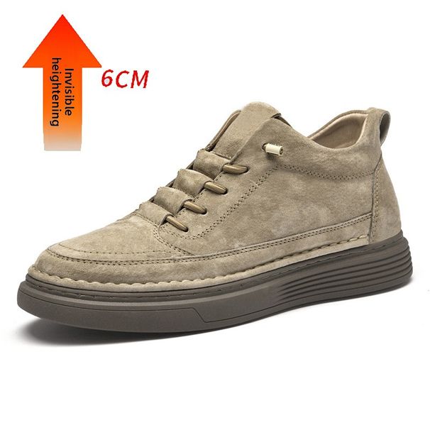 Men's Breathable Shoes Men's Retro Matte Suede Invisible Inner Heightening Men's Shoes Heightening Shoes Medium Help Casual Board Shoes_vogvips.com
