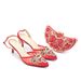 Vintage diamond set stiletto sandals with dinner bag set Fashion design rhinestone evening wear_vogvips.com