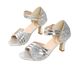 2025 Summer New European American Style Chunky Heel Peep Toe One-Strap Fashion Sandals For Women With Rhinestones And_vogvips.com