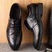 Men's Leather New Business Formal Casual Spring Autumn Breathable British Korean Style Pointed Toe Groom Wedding Shoes_vogvips.com