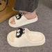 Small Coal Ball Wear Outdoors In Summer 2025, Super Soft, Anti Slip, Cute Cartoon One Line Slippers For Women To Cool_vogvips.com