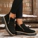 SHLIANG Women Simple And Stylish Boots Plus Size Platform Shoes Women Thick Sole Ankle Boots Fashion Comfortable For Women X0046_vogvips.com