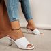 Summer Korean Style Flyknit Women's Sandals Outdoor Mid Heel Square Toe Strappy Fashionable_vogvips.com