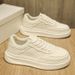 Suit Sneakers British Style Thick Sole White Summer Breathable Thin Non-Slip Men's Trendy Shoes_vogvips.com