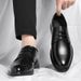 WalkPrime Men's Leather Shoes From Wenzhou, British Style Formal Business Black Korean Version Commuting Suit Office Shoes, One_vogvips.com