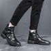 European Warm Series British Style Short Trendy Martin High-top Leather Shoes Men's Cowboy Boots_vogvips.com