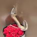 08 Women's Sandals Silver Gorgeous One-Strap 2026 New Summer French Fashion Versatile Black Stiletto High Heels_vogvips.com