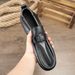Summer Men's Lazy Leather Sh, Fashionable And Simple Flat Heel Loafers, Layered Cowhide Soft Soled Business Casual_vogvips.com