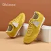 Casual Running Sneaker Designer Shoes Vibrant Yellow Suede Retro Style Gym Sneakers OKIMOZ C40 Big Size_vogvips.com