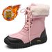 Martin Boots For Women With Plush Outdoor Snow Boots, Waterproof And Anti Slip High Top Cotton Shoes For Women_vogvips.com
