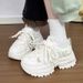 Girls' Chinese Style Bowknot Thick-Soled Sneakers 2026 Spring And Autumn New Model For Older Children, Mesh Versatile_vogvips.com