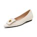 Pointed Single Shoes Women's Thick Heel French Small Fragrant Wind Doudou Shoes Spring Shallow Mouth Soft Sole Ladyshoes_vogvips.com