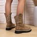 2025 Winter New Round-Toe Vintage Embroidered High-Top Versatile Martin Boots Direct From Manufacturer For Foreign Trade_vogvips.com