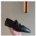 Flat Women Square Toe 2025 New Spring Shallow Mouth Mary Jane Ballet Elastic Band Silver Soft Sole Single Shoes_vogvips.com