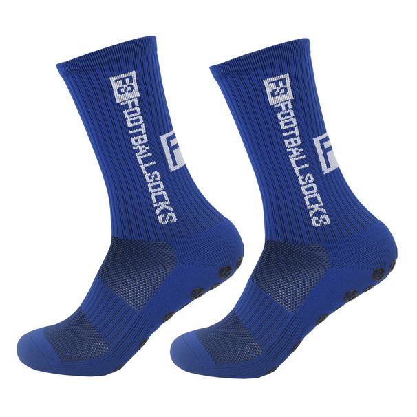 Sports Socks, FS Style, Professional Football Socks, Thickened Terry Cloth Sole, Dotted Adhesive Anti Slip Mid Calf Training Socks._vogvips.com