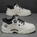Autumn 2025 New Breathable Workwear Trend Versatile Martin Boots Men's Thick Soled White Sports Board Shoes_vogvips.com