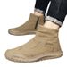 Men's High-Top Slip-Resistant Work Boots With Breathable Mesh Lining, Lightweight Comfortable Casual Shoes For Outdoor And Construction_vogvips.com
