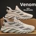 Men's Flyknit Mesh Sneakers Autumn Style Lightweight Comfortable Soft Soled Casual Running Shoes Fashionable_vogvips.com