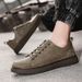 Men's Shoes British Business Casual Shoes Retro Breathable Sneakers One Pedal Board Shoes_vogvips.com
