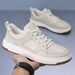 Top Layer Cowhide Casual For Men Trendy Sneakers 2025 Spring New Loafers Versatile White Shoes_vogvips.com