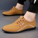 Leather Soft Sole Business Casual Slip-On Lightweight Loafers Dad Men's Shoes_vogvips.com