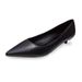 Small Low New Autumn Winter Black And White Professional Women S Work Shoes Short Heel Soft Leather_vogvips.com