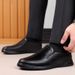 Casual Soft-soled Middle-aged 2026 New Model Genuine Leather Black Business Formal Men's Shoes, Available For Wholesale_vogvips.com