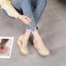Women's Summer Breathable Wedge For Travel, Korean Style Export Pointed Toe High Heel Sandals With Buckle Strap_vogvips.com