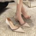 Women's Spring Stiletto Pointed Toe High Heels Luxurious Sophisticated Comfortable Shoes for Weddings Bridesmaids Everyday Wear_vogvips.com