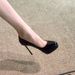 First Encounter Waterproof Platform High Heels For Women 2026 New Nude 10CM Patent Leather Stiletto Round Toe_vogvips.com