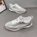 Men's 2026 New Trendy Summer Versatile White Sneakers For Stylish Young Men, Breathable Soft-soled Sports Casual Shoes_vogvips.com