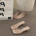 French Chic Stiletto Sandals: New Crossover Strap Open-toe Slippers For Women - Perfect For Summer, Fairy-tale Heels_vogvips.com
