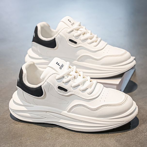 Autumn New Thick Soled Anti Slip And Wear Resistant Casual Single Men's Versatile Fashion Trendy Sports Dad Shoes_vogvips.com
